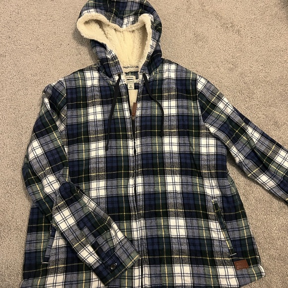 L.L. Bean Plaid Jacket with Sherpa Lining - Picture 2 of 6